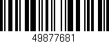 Código de barras (EAN, GTIN, SKU, ISBN): '49877681'
