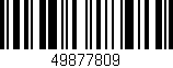 Código de barras (EAN, GTIN, SKU, ISBN): '49877809'