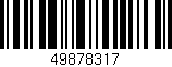 Código de barras (EAN, GTIN, SKU, ISBN): '49878317'