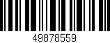 Código de barras (EAN, GTIN, SKU, ISBN): '49878559'