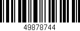 Código de barras (EAN, GTIN, SKU, ISBN): '49878744'