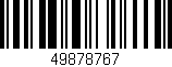 Código de barras (EAN, GTIN, SKU, ISBN): '49878767'