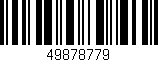 Código de barras (EAN, GTIN, SKU, ISBN): '49878779'