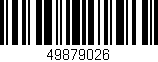 Código de barras (EAN, GTIN, SKU, ISBN): '49879026'