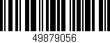 Código de barras (EAN, GTIN, SKU, ISBN): '49879056'