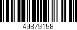 Código de barras (EAN, GTIN, SKU, ISBN): '49879198'