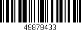 Código de barras (EAN, GTIN, SKU, ISBN): '49879433'