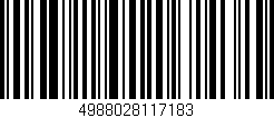 Código de barras (EAN, GTIN, SKU, ISBN): '4988028117183'