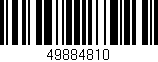 Código de barras (EAN, GTIN, SKU, ISBN): '49884810'