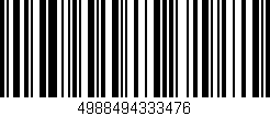 Código de barras (EAN, GTIN, SKU, ISBN): '4988494333476'