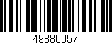 Código de barras (EAN, GTIN, SKU, ISBN): '49886057'
