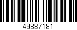Código de barras (EAN, GTIN, SKU, ISBN): '49887181'