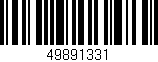 Código de barras (EAN, GTIN, SKU, ISBN): '49891331'