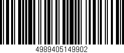 Código de barras (EAN, GTIN, SKU, ISBN): '4989405149902'