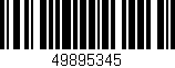 Código de barras (EAN, GTIN, SKU, ISBN): '49895345'