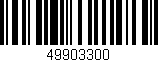 Código de barras (EAN, GTIN, SKU, ISBN): '49903300'