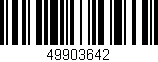 Código de barras (EAN, GTIN, SKU, ISBN): '49903642'
