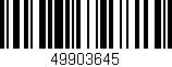 Código de barras (EAN, GTIN, SKU, ISBN): '49903645'