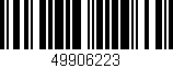 Código de barras (EAN, GTIN, SKU, ISBN): '49906223'