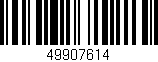 Código de barras (EAN, GTIN, SKU, ISBN): '49907614'