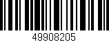 Código de barras (EAN, GTIN, SKU, ISBN): '49908205'