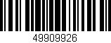 Código de barras (EAN, GTIN, SKU, ISBN): '49909926'