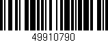 Código de barras (EAN, GTIN, SKU, ISBN): '49910790'