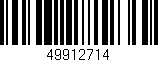 Código de barras (EAN, GTIN, SKU, ISBN): '49912714'