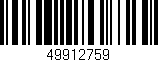 Código de barras (EAN, GTIN, SKU, ISBN): '49912759'