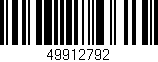 Código de barras (EAN, GTIN, SKU, ISBN): '49912792'