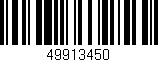 Código de barras (EAN, GTIN, SKU, ISBN): '49913450'