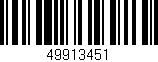 Código de barras (EAN, GTIN, SKU, ISBN): '49913451'