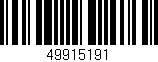 Código de barras (EAN, GTIN, SKU, ISBN): '49915191'