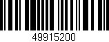 Código de barras (EAN, GTIN, SKU, ISBN): '49915200'
