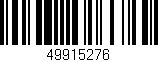 Código de barras (EAN, GTIN, SKU, ISBN): '49915276'