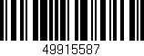 Código de barras (EAN, GTIN, SKU, ISBN): '49915587'
