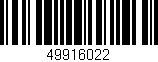 Código de barras (EAN, GTIN, SKU, ISBN): '49916022'