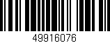 Código de barras (EAN, GTIN, SKU, ISBN): '49916076'