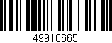Código de barras (EAN, GTIN, SKU, ISBN): '49916665'