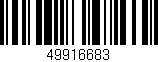 Código de barras (EAN, GTIN, SKU, ISBN): '49916683'