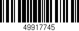 Código de barras (EAN, GTIN, SKU, ISBN): '49917745'