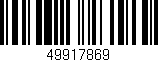 Código de barras (EAN, GTIN, SKU, ISBN): '49917869'