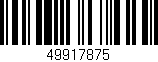 Código de barras (EAN, GTIN, SKU, ISBN): '49917875'