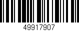 Código de barras (EAN, GTIN, SKU, ISBN): '49917907'