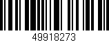 Código de barras (EAN, GTIN, SKU, ISBN): '49918273'