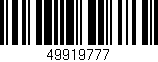 Código de barras (EAN, GTIN, SKU, ISBN): '49919777'