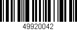 Código de barras (EAN, GTIN, SKU, ISBN): '49920042'