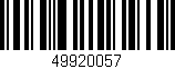 Código de barras (EAN, GTIN, SKU, ISBN): '49920057'