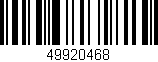 Código de barras (EAN, GTIN, SKU, ISBN): '49920468'