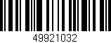 Código de barras (EAN, GTIN, SKU, ISBN): '49921032'